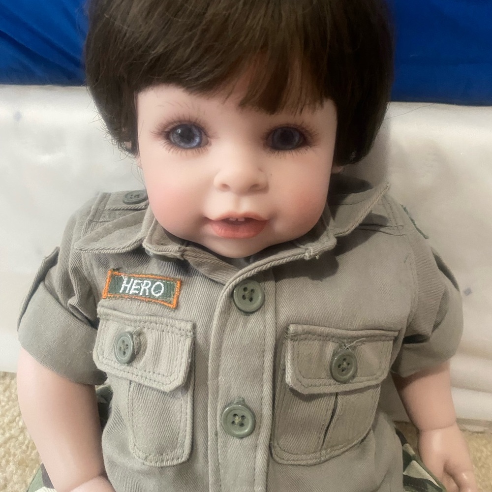 ADORA Hero Doll with Brown Hair Army Military Outfit Vintage Retired Rare